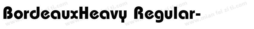 BordeauxHeavy Regular字体转换